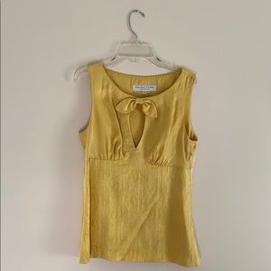 Trina Turk Yellow Silk Tank Top